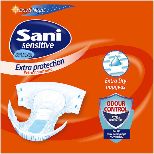 Sani Sensitive Extra Protection Incontinence Diapers Large 12pcs