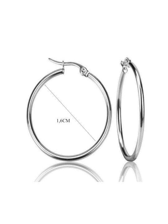 Stainless Steel Hoop Earrings Diameter 1.6 CM Price/ Set