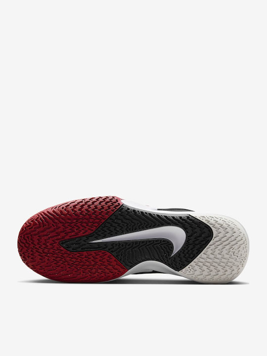 Precision 7 Low Basketball Shoes Black / University Red / White