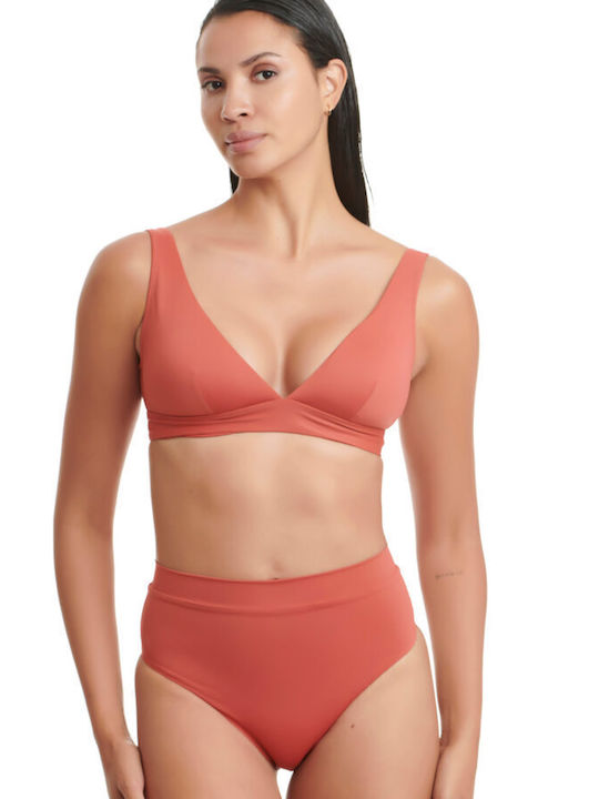 Erka Mare Padded Triangle Bikini Top Red