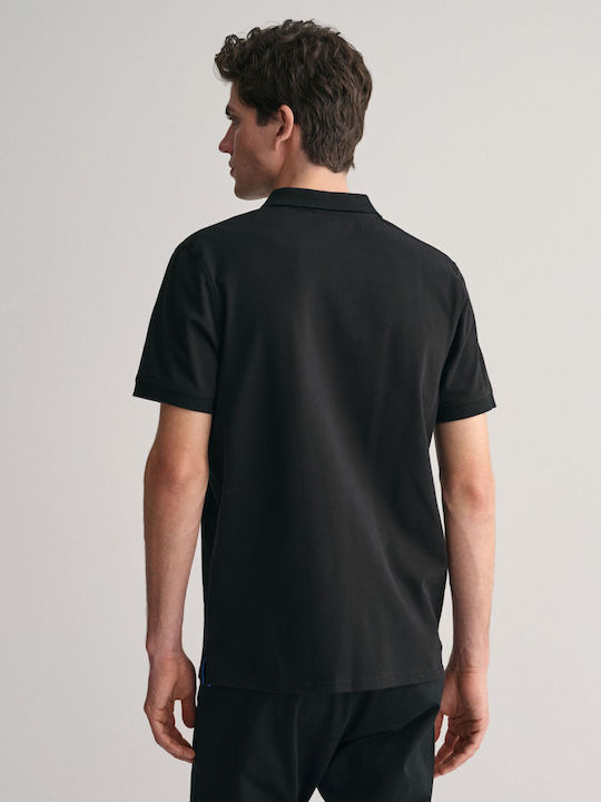 Gant Polo T-shirt Black