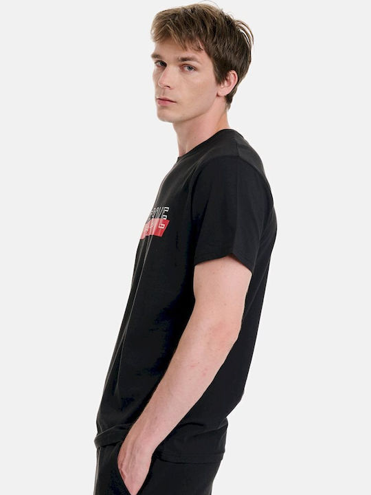 T-shirt Μαύρο