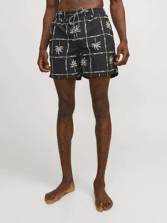 Men's Swimwear Shorts Black with Patterns
