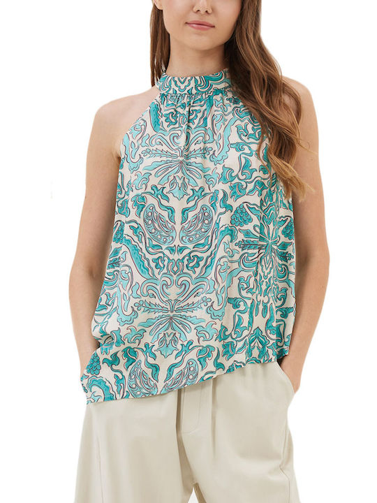 Namaste Women's Blouse Sleeveless Green