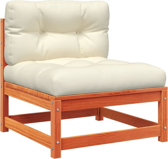 vidaXL Garden & Outdoor Furniture Set 5 Pieces Brown with Pillows