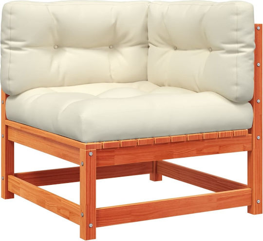 vidaXL Garden & Outdoor Furniture Set 5 Pieces Brown with Pillows