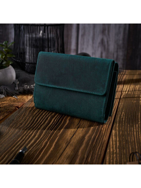 Set Leather Women's Bag Shoulder Green
