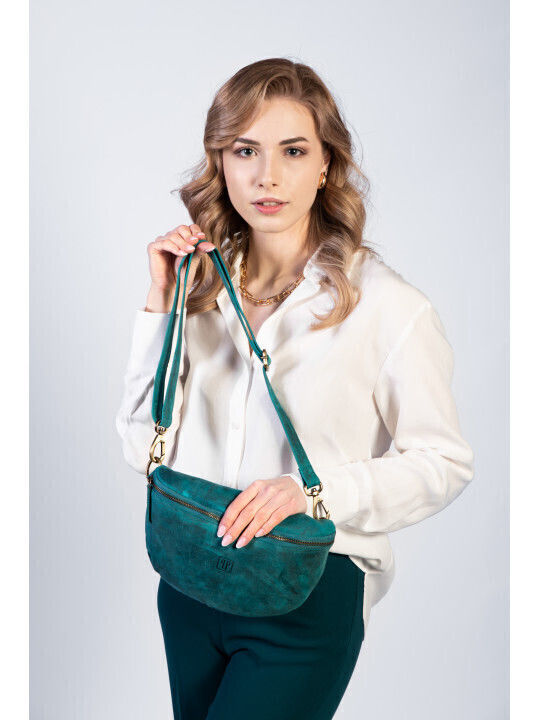Set Leder Damentasche Schultertasche Beige