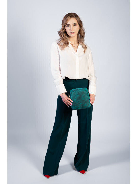 Set Leather Women's Bag Shoulder Green