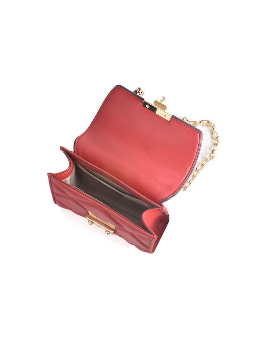 Michael Kors Leather Women's Bag Shoulder Red