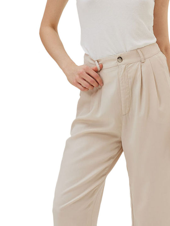 Дамско Текстил Capri Панталон Beige