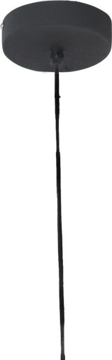 Inart Kelsy Pendant Light Black with Socket E27 30x30x122cm