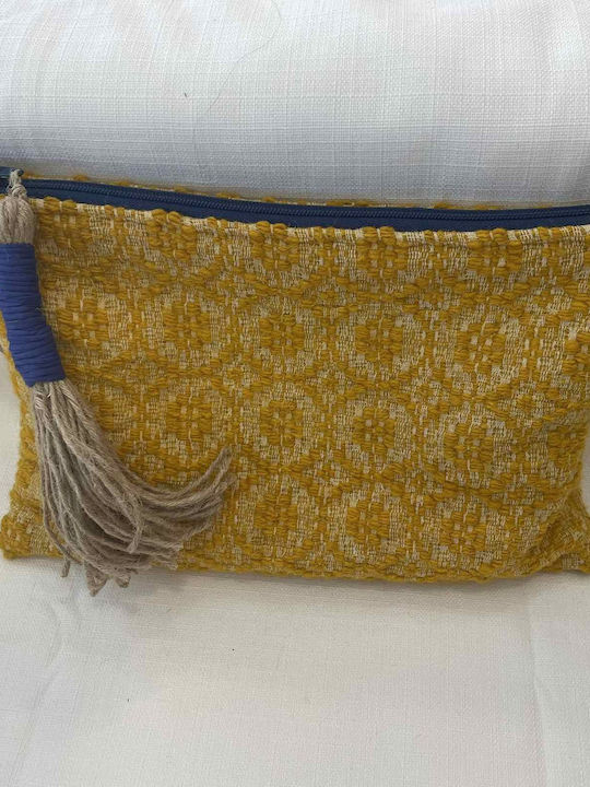 Ελληνische gewebte Quaste Damentasche Handtasche Gelb