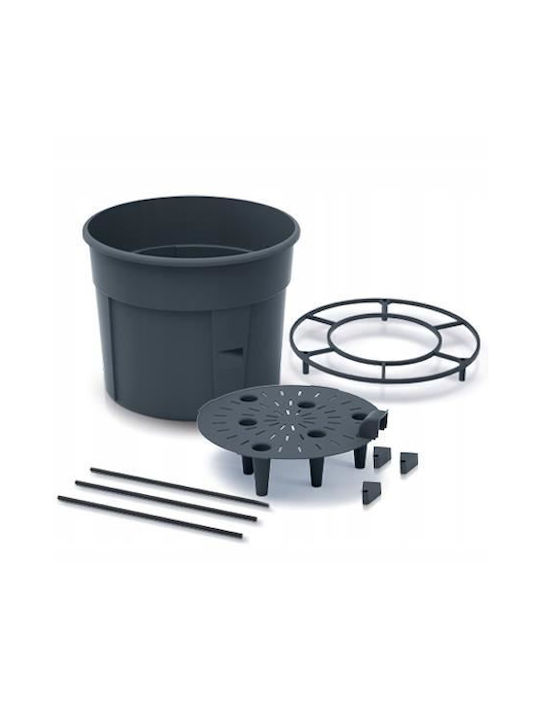 Prosperplast Ghiveci Plastic Gri 39.2x39.2εκ.
