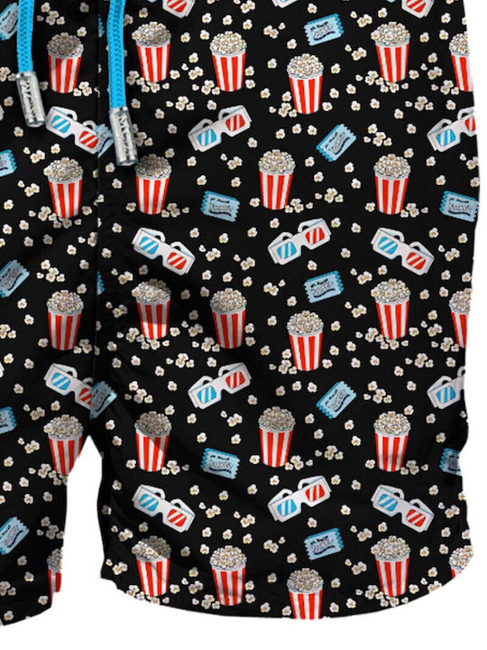 Men's Swimwear Shorts Black with Patterns