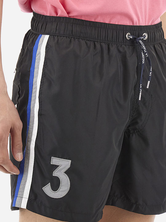 Men's Swimwear Shorts Black Striped
