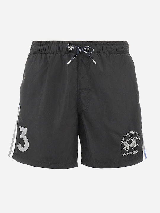 Men's Swimwear Shorts Black Striped