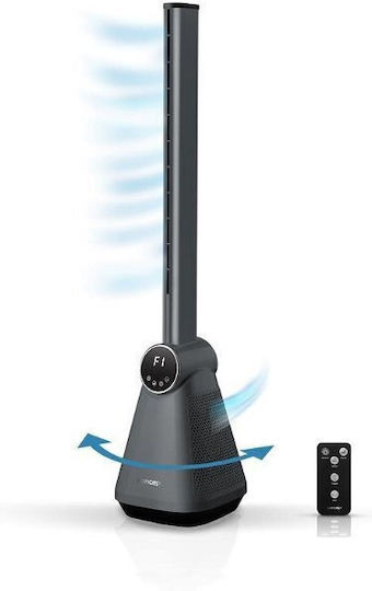 Concept Tower Fan 50W with Remote Control Gray