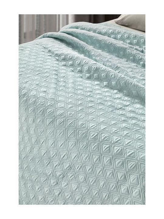 Guy Laroche Tempest Σετ Κουβερλί Ημίδιπλο Microfiber Mint 180x240cm 2τμχ