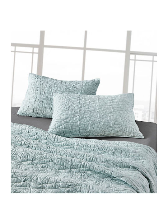Guy Laroche Shadow Set Coverlet Queen Size Microfiber MInt 220x240cm 2pcs
