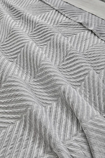 Guy Laroche Bone Подредба Покривало Кингсайз Микрофибър Bone Grey 220x240см 2бр