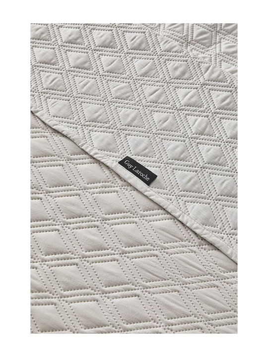Guy Laroche Tempest Module Cuvertură Extra-dublu Microfibra Natural 250x240cm 2buc