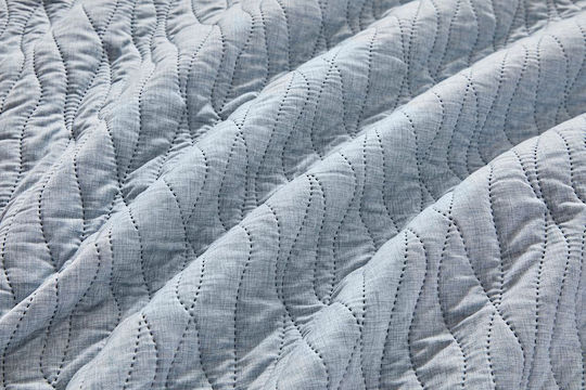Guy Laroche Shadow Elektrische Gitarren Tagesdecke Einzelbett Mikrofaser Shadow Blue 160x220cm 2Stück