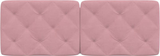 vidaXL Fabric Back Cushion for Bed Headboard Pink 122x48cm