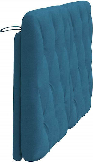 vidaXL Fabric Bed Headboard Cushion Blue 122x48cm