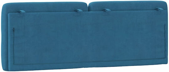 vidaXL Fabric Bed Headboard Cushion Blue 122x48cm