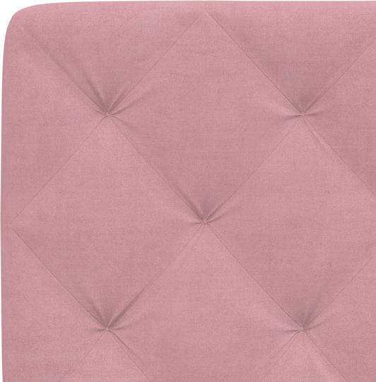 vidaXL Fabric Back Cushion for Bed Headboard Pink 122x48cm