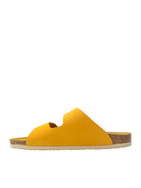 Beta Women's Flat Sandals in Yellow Color