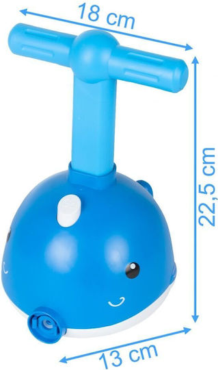 Kinder Spielzeug Set Zola fliegender Wal 2 in 1 Ballonpumpe Ballonwerfer fischliebender Wal