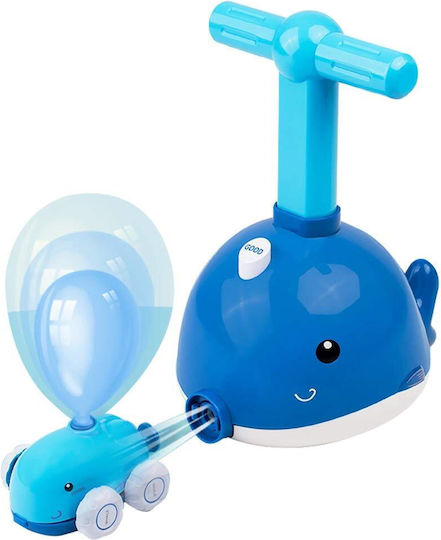 Kinder Spielzeug Set Zola fliegender Wal 2 in 1 Ballonpumpe Ballonwerfer fischliebender Wal