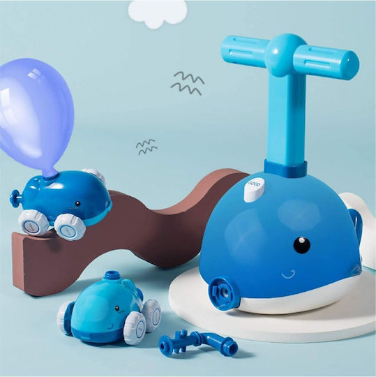 Kinder Spielzeug Set Zola fliegender Wal 2 in 1 Ballonpumpe Ballonwerfer fischliebender Wal