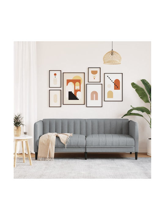 Διθέσιος Καναπές Ανοιχτό Γκρι 176x76.5x74.5εκ. 372604