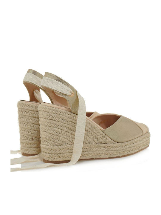 Women's Platform Espadrilles Beige