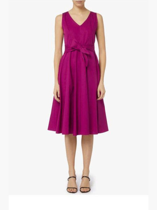 Emme Midi Dress Raspberry