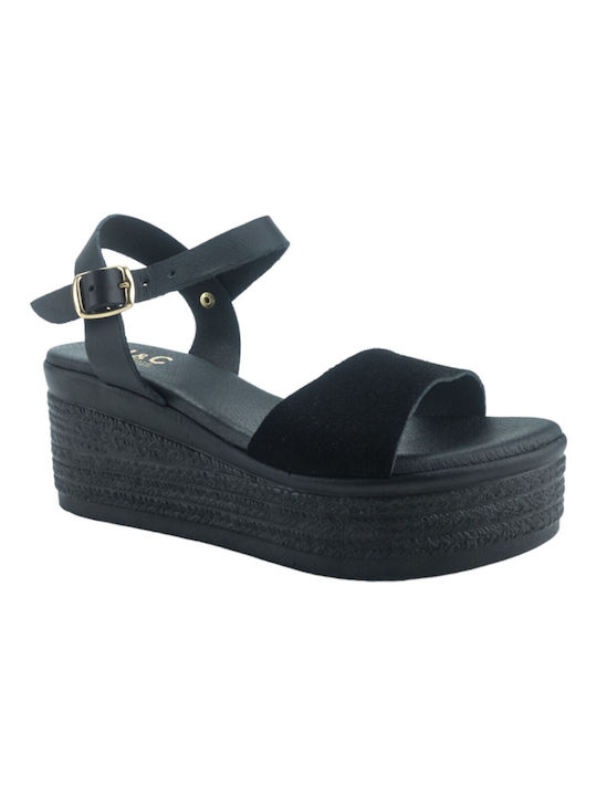 Plato Women's Platform Shoes Black