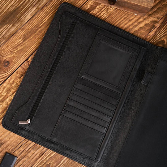 Leather Bivvy A4 Organizer Paolo Peruzzi T-43-bl