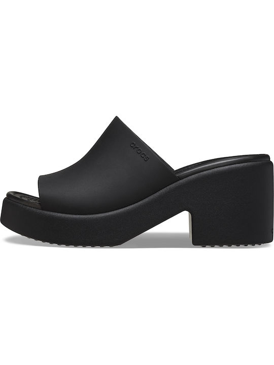 Crocs Mules cu Toc în Negru Culoare