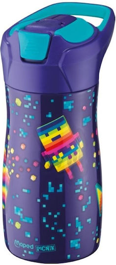 Water Bottle 430 Ml Maped Concept Kids Picnik Purple Pixel Maped