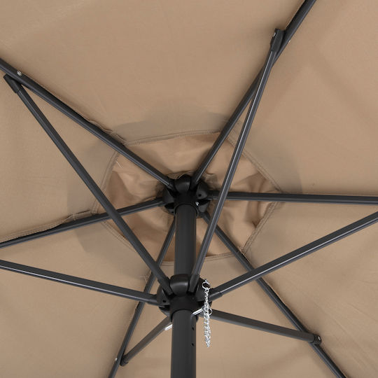 Umbrelă Rotundă Din Aluminiu Kacen Maro Φ1.2m