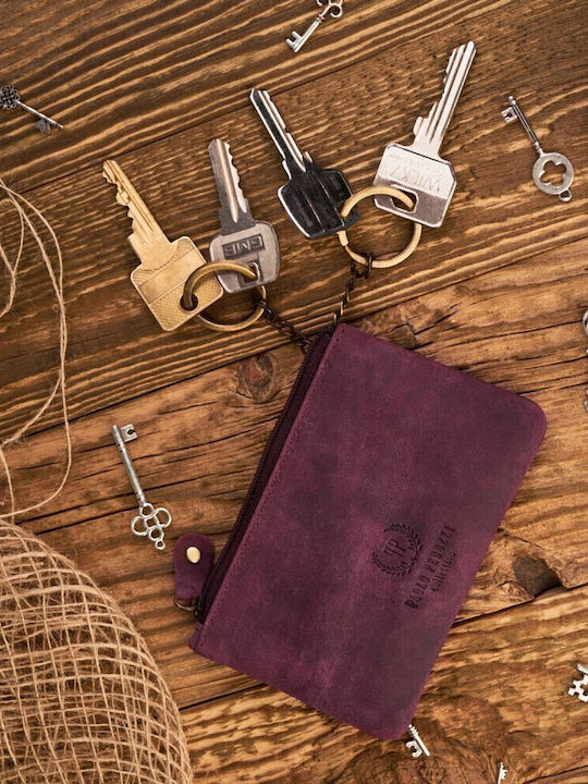Sturdy Leather Key Case Paolo Peruzzi T-51-chr
