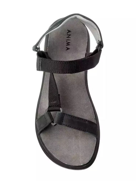 Women's Flat Sandals in Black Color