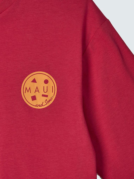 Maui & Sons Γυναικείο Crop T-shirt Raspberry Sorbet