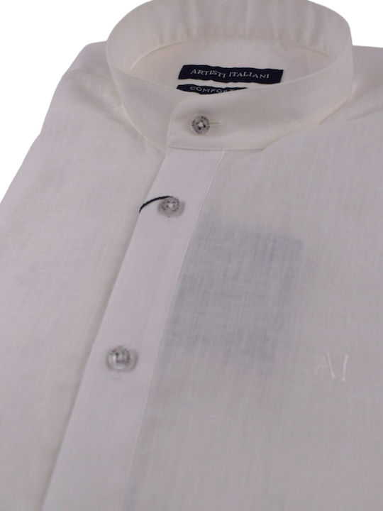 Artisti Italiani Men's Shirt Linen White