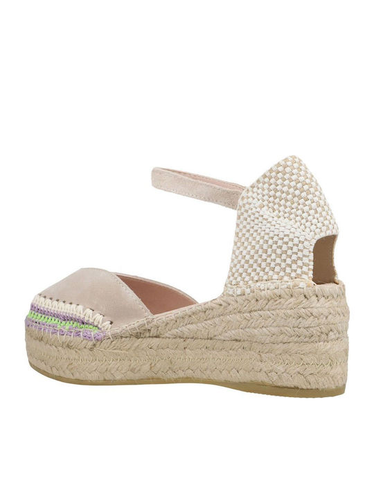 Java Platforme Dama În Stil Espadrile Bej