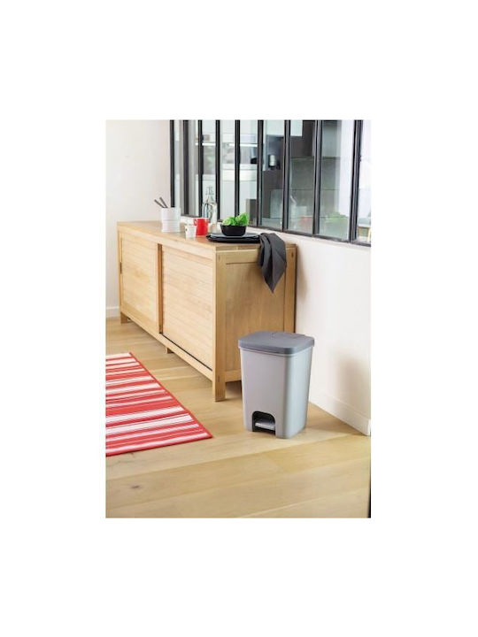 Curver Coș de Gunoi Plastic cu Pedală Gri 20l