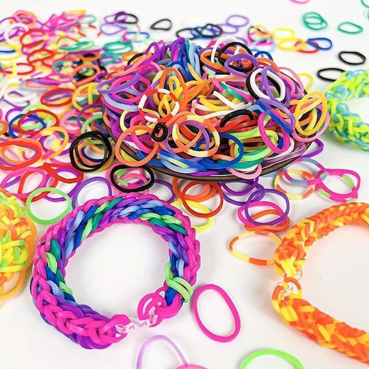 Bracelet Creation Set 3000 Elastics Zola Beads Pendants Accessories Included Multicolor